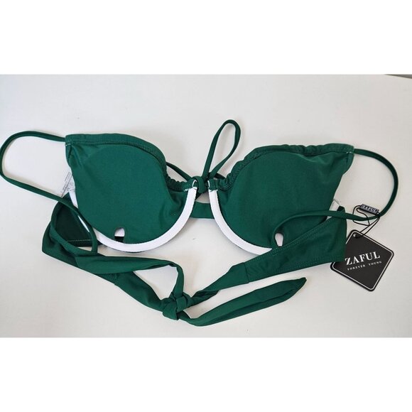 Cheeky Womens M Cut Out Two-Piece Bikini Set Tie Front & Adjustable Straps Sexy - Picture 7 of 10